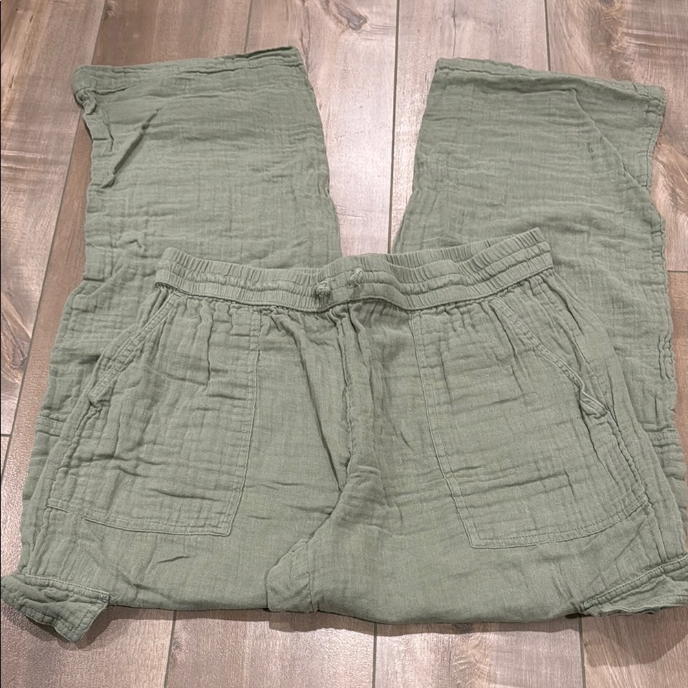 Aeropostale Relaxed-Loose Fit “Linen” Style Cargo Pants. Size Large - Picture 2 of 2